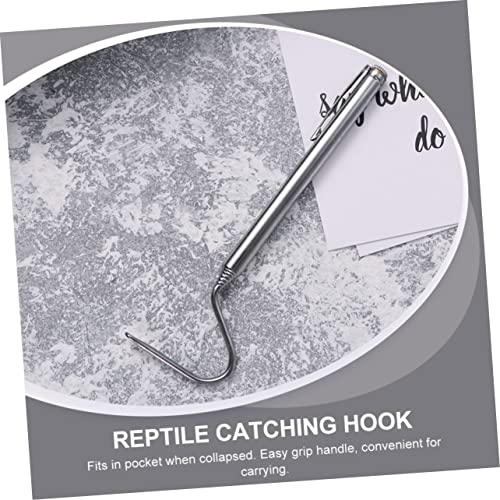 GANAZONO 2pcs Snake Catching Hooks Snake Grabber Tool for Handling and Catching Reptiles Ideal for Outdoor Use and Emergency Situations