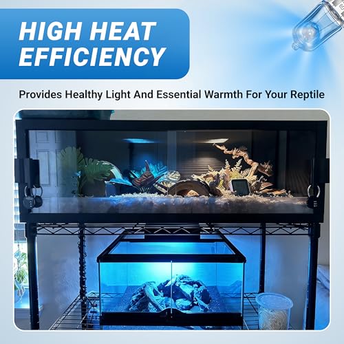 G9 50W Heat Lamp Bulbs for Reptile | Mini Halogen Bulb, Infrared Reptile Heat Lamp for Bearded Dragon Gecko Turtle Lizard