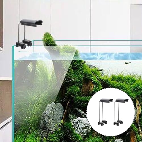 2pcs Fixtures Lamp Holders Light Rack Professional Led Support Accessories Decoration Tank Grass Water for Holder Stands Aquarium Plastic on Clip Mount Stand Plant Fish Reptile