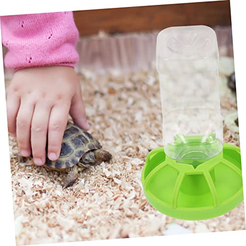 2sets Crawling Pet Food Feeders Reptile Water Feeders Lizard Water Basins Pet Food Turtle Aquarium