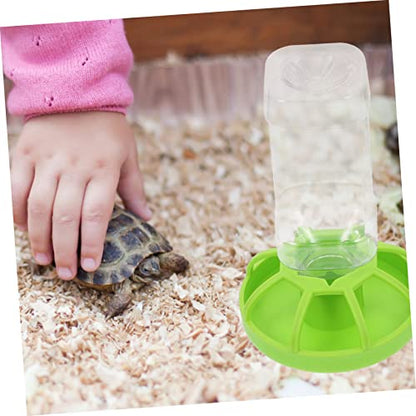 2sets Crawling Pet Food Feeders Reptile Water Feeders Lizard Water Basins Pet Food Turtle Aquarium