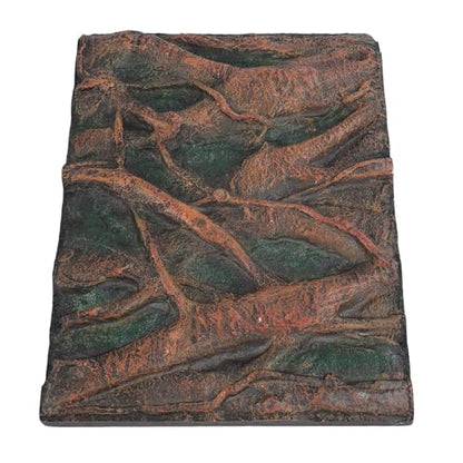CHICIRIS 3D Reptile Background, Aquarium Background Foam Rock Wall Decor with 3D Textures for Fish Tank Reptile Tank Terrarium (H) - size: H