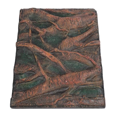 CDQL Aquarium Terrarium Background, Multipurpose 3D Reptile Background, Foam Aquarium Decor Backgrounds, Easy to Assemble for Reptiles Lizard Fish Frog (H) - size: H