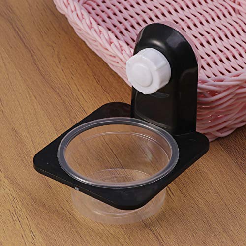 BESPORTBLE 8pcs Reptile Food Bowl Durable Black Feeding Dish for Lizard Gecko Iguana and More Space-Saving Design Easy Clean Features Suitable for Tanks and Boxes