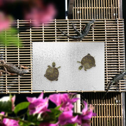 LIOOBO 2pcs Reflective Heating Pad for Reptiles - Waterproof Terrarium Heater Mat for Snake Tank Lizard Turtle Frog Gecko - Small Reptile Winter Warm Mat