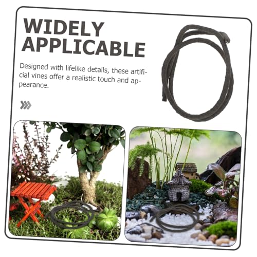 Lifelike Artificial Vines for Reptile Habitats Flexible Jungle Climber Decor for Gecko Chameleon Lizard Tank Low Maintenance Weather Resistant Design DIY Friendly Decoration - size: 100.00X0.60X0.60CM