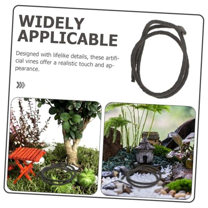 Lifelike Artificial Vines for Reptile Habitats Flexible Jungle Climber Decor for Gecko Chameleon Lizard Tank Low Maintenance Weather Resistant Design DIY Friendly Decoration - size: 100.00X0.60X0.60CM