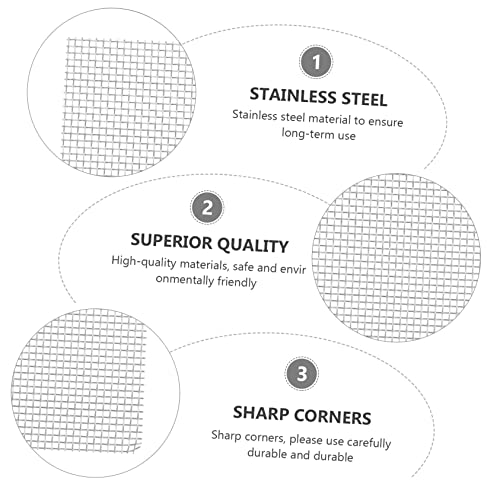 YARNOW 10pcs Stainless Steel Plant Fixed Net Wire Mesh Pad for Aquarium Water Grass for Moss Aquatic Planting Easy Installation