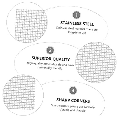 YARNOW 10pcs Stainless Steel Plant Fixed Net Wire Mesh Pad for Aquarium Water Grass for Moss Aquatic Planting Easy Installation