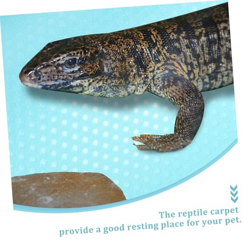 Totority Reptile Carpet Substrate Pad for Terrarium Tank Washable Foldable Bedding Liner for Bearded Dragon Gecko Lizard Snake and Tortoise Habitat Portable Reptile Tank Mat