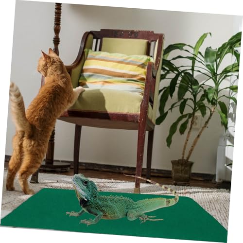 Reptile Mat Pet Box Bottom Mat for Lizard Snake Turtle Cage Liner with Heat Preservation and Simple Cleaning for Healthy Habitat