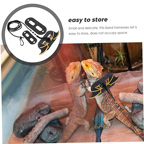 Abaodam 1 Set Portable Lizard Harness with Traction Rope Lightweight Durable Halloween Costume Accessory for Reptiles for Christmas Outdoor Use