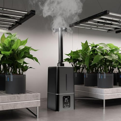 AC Infinity CLOUDFORGE T7, Plant Humidifier 15L with VPD Humidity Controls, 10-Level Precision Vaporizer, Extendable Hose, Targeting Pipe, and No-Leak Seal for Grow Tents - size: 15 L