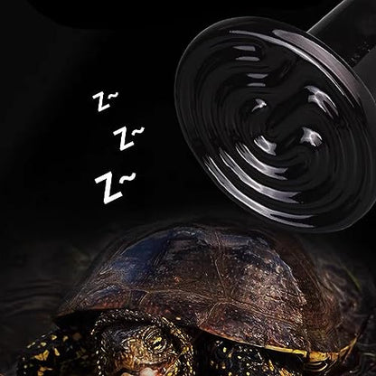 Ceramic Heat Emitter Infrared Reptile Heat Emitter,Reptile Heat Lamp Bulb for Turtle,Snake,Chicken and Birds(100W)