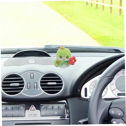 CHILDWEET Mini Resin Snake Figurine for Car and Office Decor Feng Shui Zodiac Ornament Symbolizing Wealth and Easy to Clean Snake Sculpture for Desk and Home Use