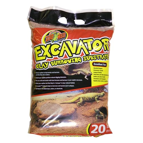 Zoo Med Excavator Clay Burrowing Reptile Substrate 20 lb Bag - Pack of 2