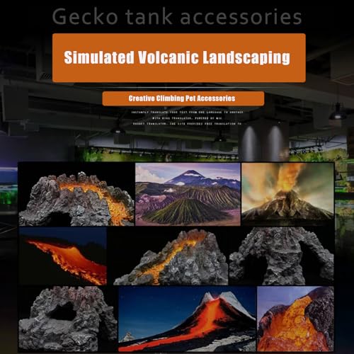 Leopard Gecko Tank Accessories Snake Hide Reptile Hide Terrarium Decor Resin Terrarium Suitable for Snakes/Leopard Guards/Spiders/Crested Geckos