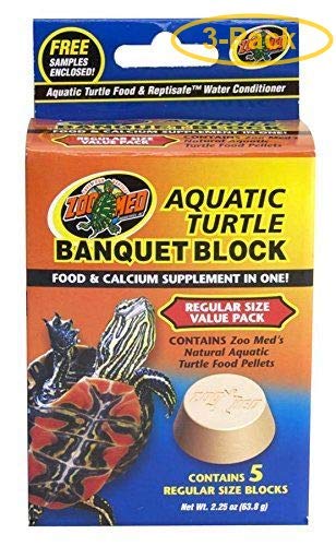 Zoo Med Aquatic Turtle Banquet Block Regular (5 Pack) - Pack of 3