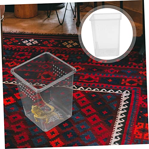 Toddmomy 3pcs Practical Enclosures for Tarantula Transparent Spider Breeder Boxes Ventilation for Small Animals Feeding Habitat for Reptiles and