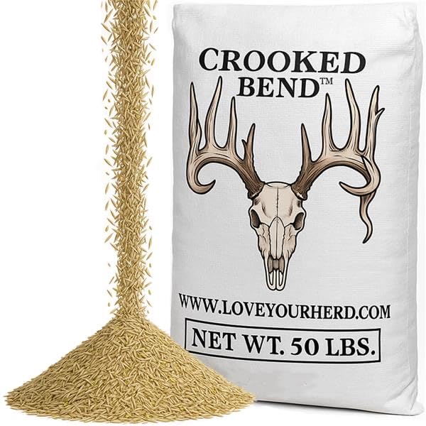 Crooked Bend Memas Moo Mix, 50LB Bulk, Farm Pasture Seed Blend for Horse, Cattle, Pig, Goat, Chicken, Duck, Sheep & Livestock, Grow Alfalfa & Perennial Grasses Fields, Graze & Cold Tolerant - size: 50 pounds