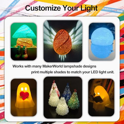 Mini Waterproof RGB LED Tea Lights with Remote Control for Bambu Lab KC020,3D Print Battery Powered LED Light Kit,Small Multicolor LED Flame Tea Light Candle Set for 3D Printing Projects(12 PCS) - style: 12Pack