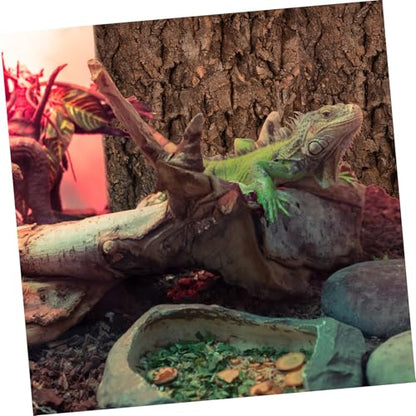 2 Pcs Cork Bark Aquarium Decoration for Fish Tank Ornament Natural Tree Trunk Terrarium Background and Climbing Bark Reptile Habitat Decor for Snake and Gecko Fade Resistant Fish