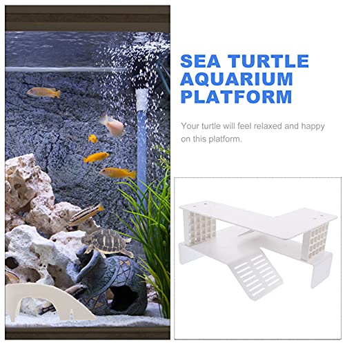 Toddmomy Turtle Terrace Floating Island Turtle Decor Reptile Climbing Platform Basking Platform