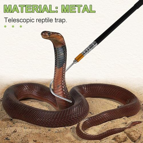 61 inch Snake Hook Reptile Capture Rod Used for Capturing, Controlling, or Moving Python Heads