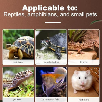 Reptile Heat Mat - 14W Under Tank Heating Pad, Temperature Control Pad, Terrarium Warmer | 14W Adjustable Thermal Mat for Hermit Crab Gecko Lizard Spider Turtle Snake Pet Habitat Amphibian
