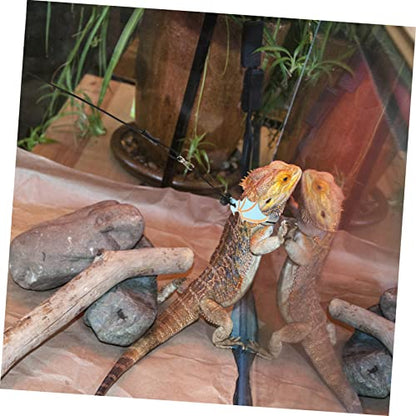 Healifty Adjustable Reptile Carrier Bag with Sling Strap Portable Canvas Pet Carrier for Bearded Dragon Lizard Outdoor Travel Walking Hiking