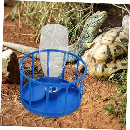 VANZACK Reptile Automatic Water Dispenser with Reservoir Continuous Hydration for Tortoises Crabs and Lizards Easy to Clean and Maintain Reptile Water Bowl
