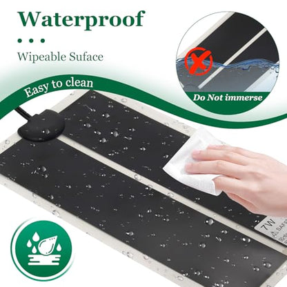 Reptile Heating Mat for Amphibians Tortoises Gecko Snake,Under Tank Heater (7W)