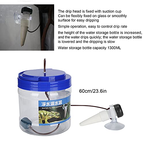 Reptile Chameleon Drinking Fountain Water Dripper, Reptile Water Dripper, Reptile Watering Tool, Reptile Drinking Feeder, for Snake, Gecko, Lizard, Chameleon, Bearded Dragoesesn Water Dispenser