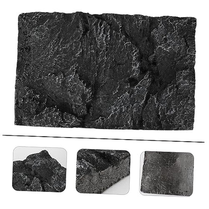 3D Rock Background Panel for Aquarium and Reptile Tanks Waterproof Fish Tank Decoration 45x28cm Realistic Aquarium Background Board