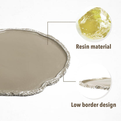 UEETEK Resin Reptile Water Dish 7x5.5x0.3in – Anti-Tip Flat Bowl for Mess-Free Hydration & Feeding, Terrarium Corner Fit for Snakes, Turtles, Lizards