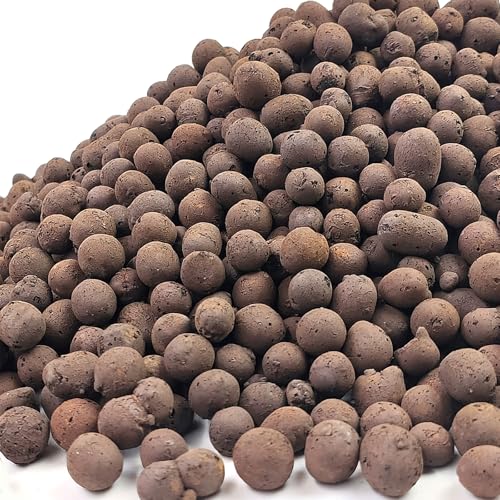 FANTIAN Clay Pebbles for Plants, 2 lbs, 8-12 mm | Leca Clay Balls, Indoor Plants, Orchid Potting Mixes, Hydroponic Growing, Aquatic Plant Soil Drainage - color: Clay Pebbles