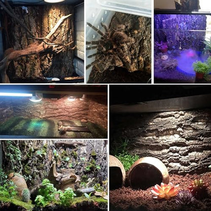 kathson 2PCS Thicker Cork Tile Background Bark 11.8”Lx7.9”Wx0.7”H Reptile Tank Backgroun Terrarium Background Natural Reptile Climbing Mat for Spider Gecko Lizard Chameleon Bearded Dragon Turtle Snake - size: 11.8 "L x 7.9" W x 0.7 "H
