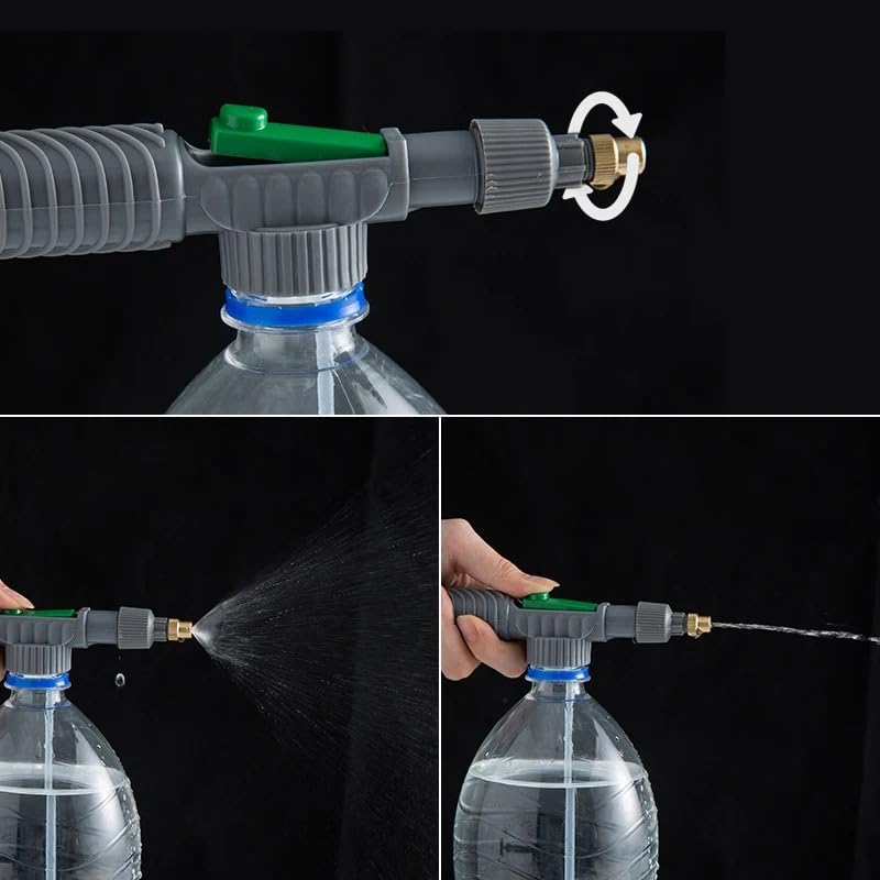 High-Pressure Handheld Garden Sprayer with Adjustable Nozzle - Durable, Compact & Perfect for Lawn, Plants, and Home Use - color: Green