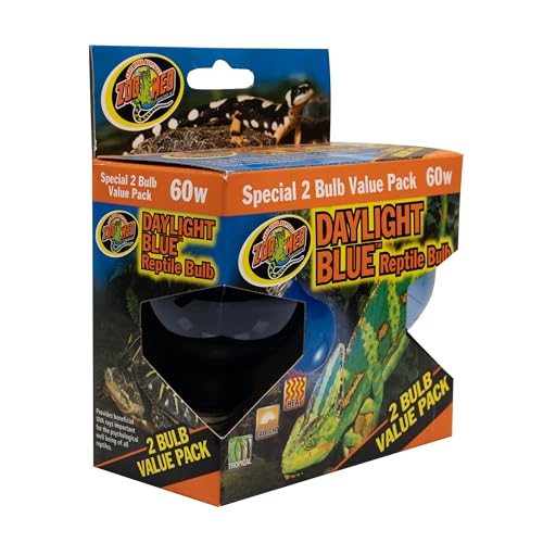 Zoo Med (6 Boxes) 2-Pack Daylight Blue Reptile Bulb, 60-watt