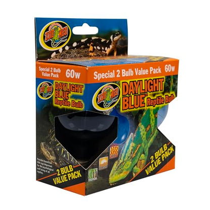 Zoo Med (6 Boxes) 2-Pack Daylight Blue Reptile Bulb, 60-watt