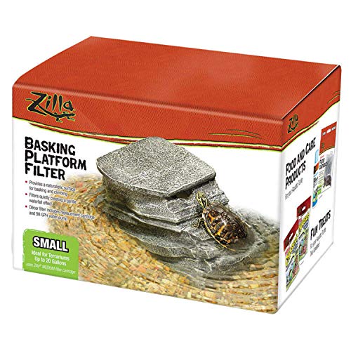 Zilla Reptile Habitat Décor Basking Platform Filter, Small, 10-20G - size: Small