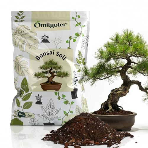 Premium Bonsai Soil Mix for Pine Trees 2qt，Breathable and Drainage Formula| Ideal for Bonsai Pots and Repotting - color: Pine Bonsai Soil, size: 2qt