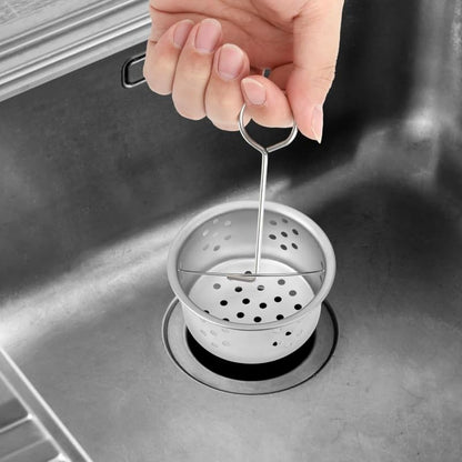 Drain Removal Tool, Premium SUS304 Stainless Steel Drain Wrench, for Bathtub Shower Linear Drain Plug Extractor & Cleaning with Adhesive Hooks 2Pcs