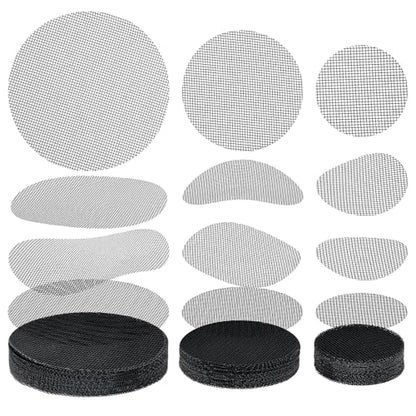 WLLHYF Bonsai Mesh for Plant, 150 Pcs 2 3 4 Inch Flower Pot Mesh Mat Round Plant Pot Pad Drainage Covers Durable Reusable Net Bonsai Gardening Grid for Gardening Essentials Potted Succulent