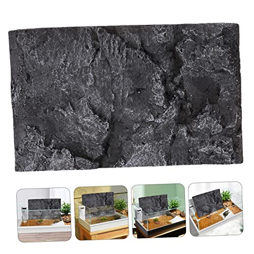 Mikikit 3D Reptile Tank Background Board Pu Material Turtle Habitat Decoration 17.7X11.8 Inch Aquarium Terrarium Wall Display - color: PU631