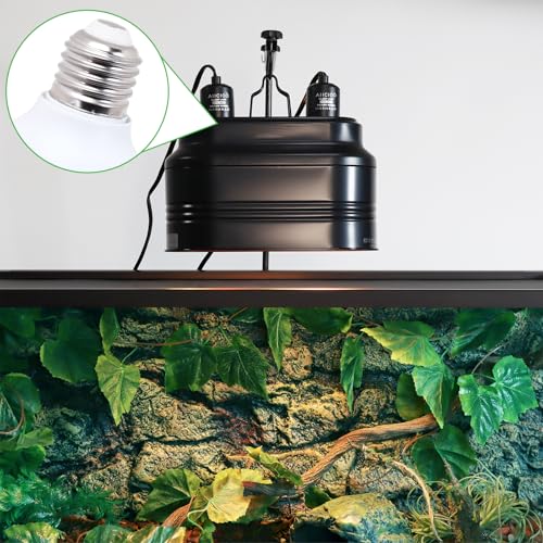 Aiicioo UVB Reptile Light 10.0 26W Desert UVB Spiral Compact Fluorescent Lamp UVB Reptile Light Bulb Tropical and Sub-Tropical UVB Bulb for Reptiles Bearded Dragons Lizards - size: UVB 10.0 26W