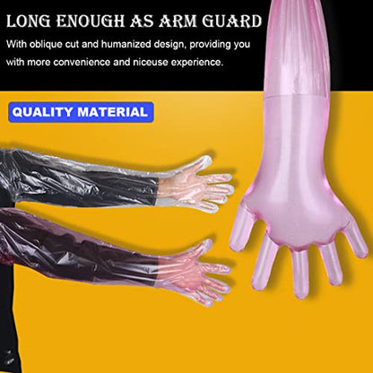50 Pack Veterinary Insemination Gloves 35 Inch Long Disposable