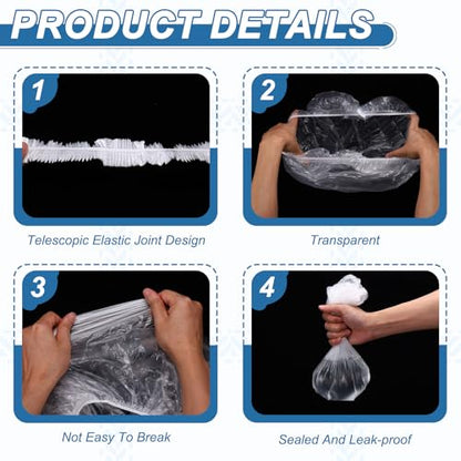 Disposable Bird Cage Liners, Clear Plastic Cage Liners for 24x16 Inch Pallets Tray Universal Elastic Film, (100 Pcs), Intended for Parakeet/Cockatiels/Rabbit/Guinea Pig - size: 24x16 Inch