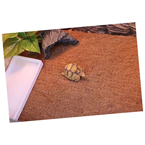 Breathable Terrestrial Bedding Liner Reptile Mat Coir Sheet Lizard Tank Bedding - size: Size 1
