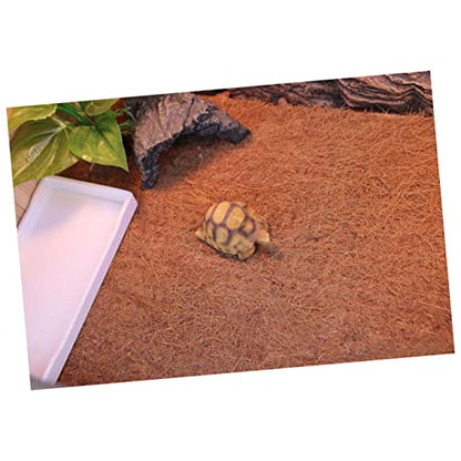 Breathable Terrestrial Bedding Liner Reptile Mat Coir Sheet Lizard Tank Bedding - size: Size 1